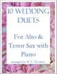 10 Wedding Duets for Alto and Tenor Sax with Piano P.O.D. cover